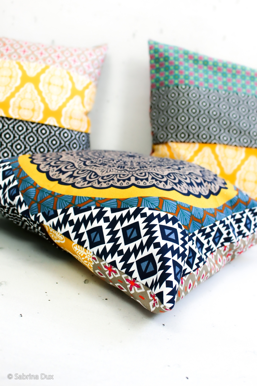 Canvas Swafing -  Pillow Party 2023 - Bunt/Mint - by Jolijou - Panel